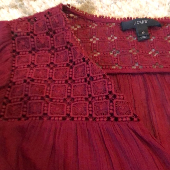 Ruby red blouse - Picture 3 of 5